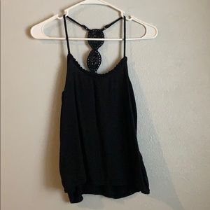 Black tank top